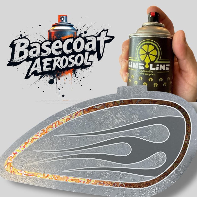 LiME LiNE Premium Automotive Basecoat Aerosol Spray Paint - Fast Drying- Custom Paint, Must Be Clearcoated! (Purple + Red + Green) - Image 4